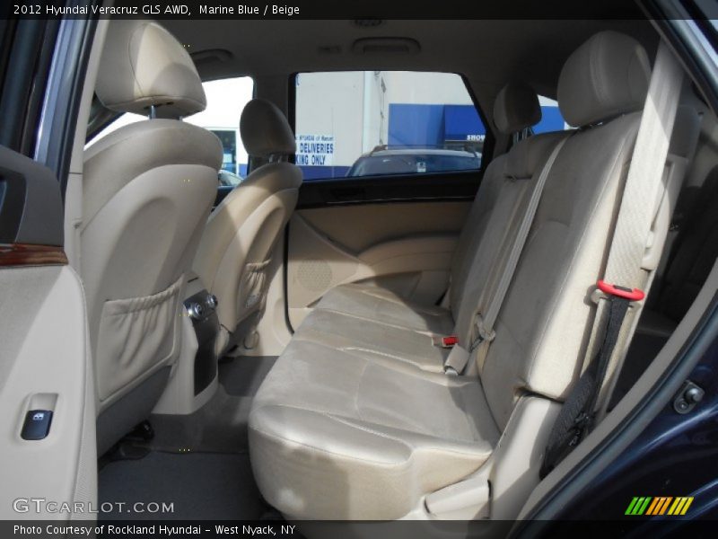 Marine Blue / Beige 2012 Hyundai Veracruz GLS AWD