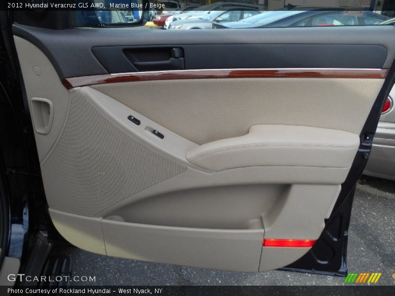 Marine Blue / Beige 2012 Hyundai Veracruz GLS AWD