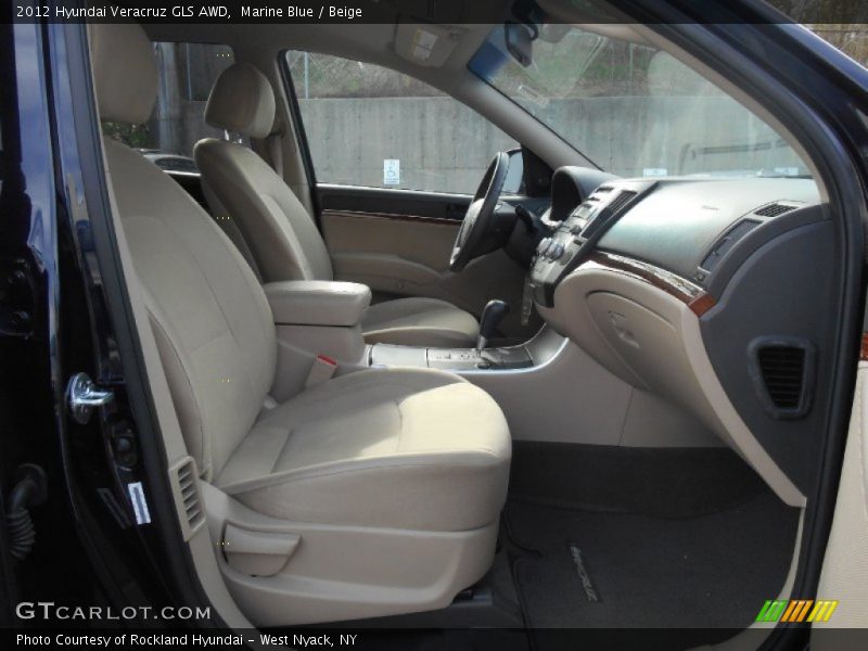Marine Blue / Beige 2012 Hyundai Veracruz GLS AWD
