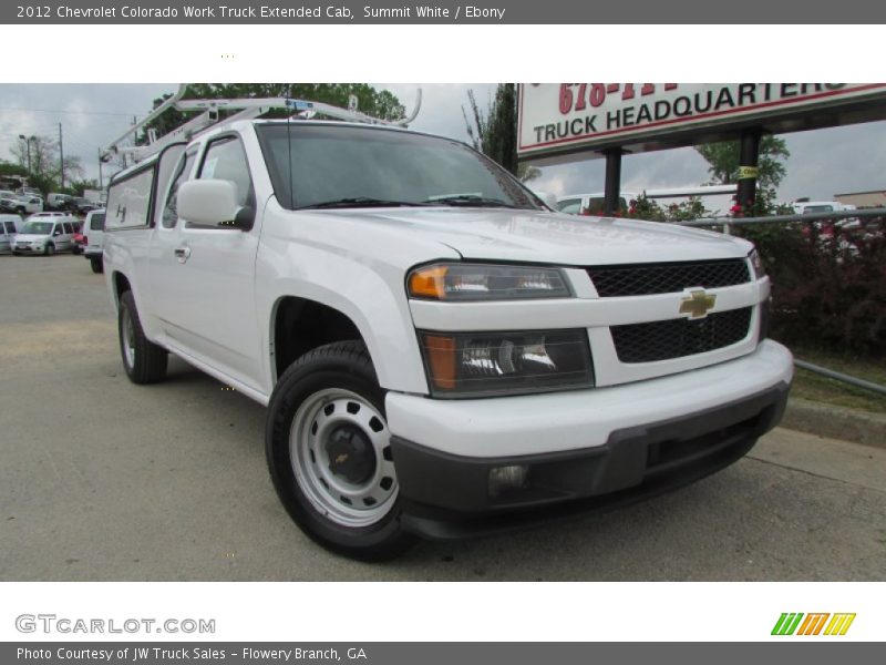 Summit White / Ebony 2012 Chevrolet Colorado Work Truck Extended Cab