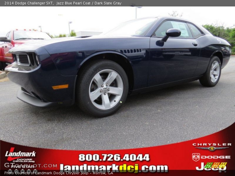 Jazz Blue Pearl Coat / Dark Slate Gray 2014 Dodge Challenger SXT