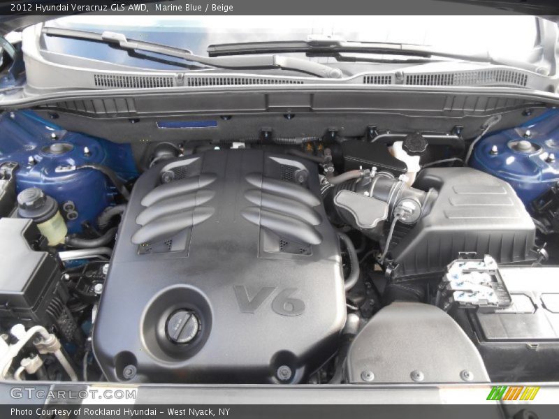 Marine Blue / Beige 2012 Hyundai Veracruz GLS AWD