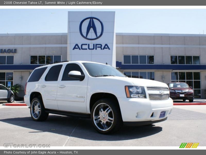 Summit White / Light Cashmere/Ebony 2008 Chevrolet Tahoe LT
