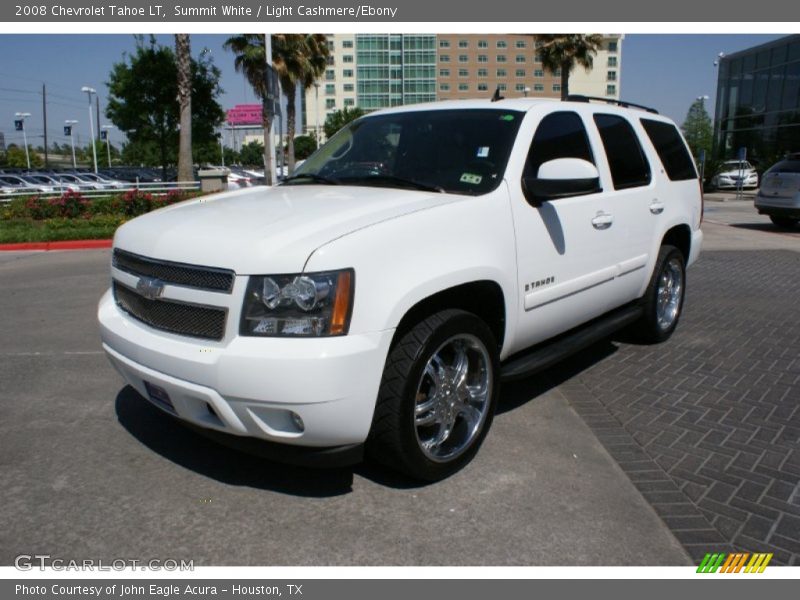 Summit White / Light Cashmere/Ebony 2008 Chevrolet Tahoe LT