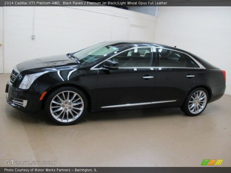 Black Raven / Platinum Jet Black/Light Wheat Opus Full Leather 2014 Cadillac XTS Platinum AWD