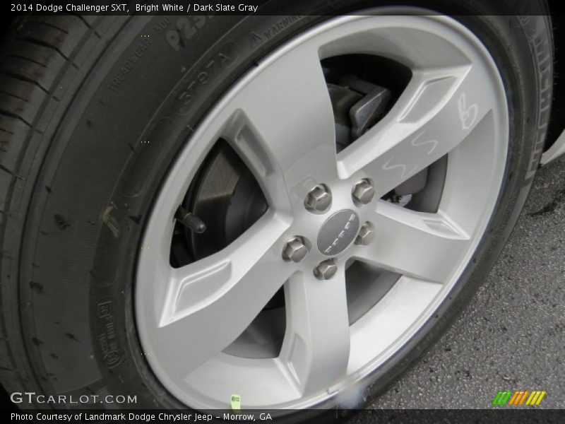 Bright White / Dark Slate Gray 2014 Dodge Challenger SXT