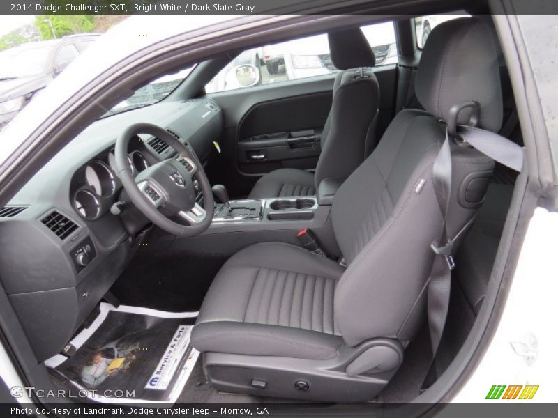 Bright White / Dark Slate Gray 2014 Dodge Challenger SXT