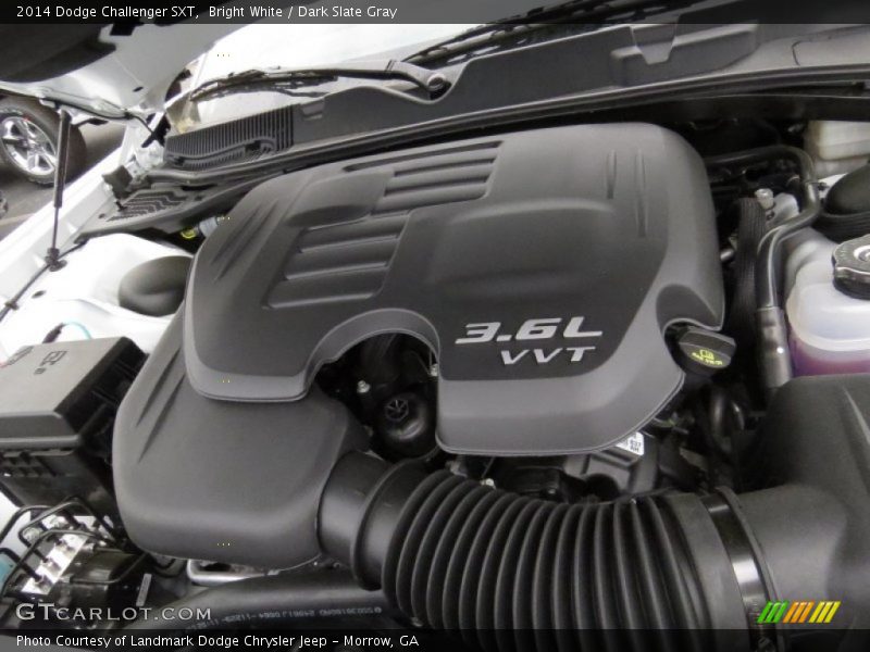 Bright White / Dark Slate Gray 2014 Dodge Challenger SXT