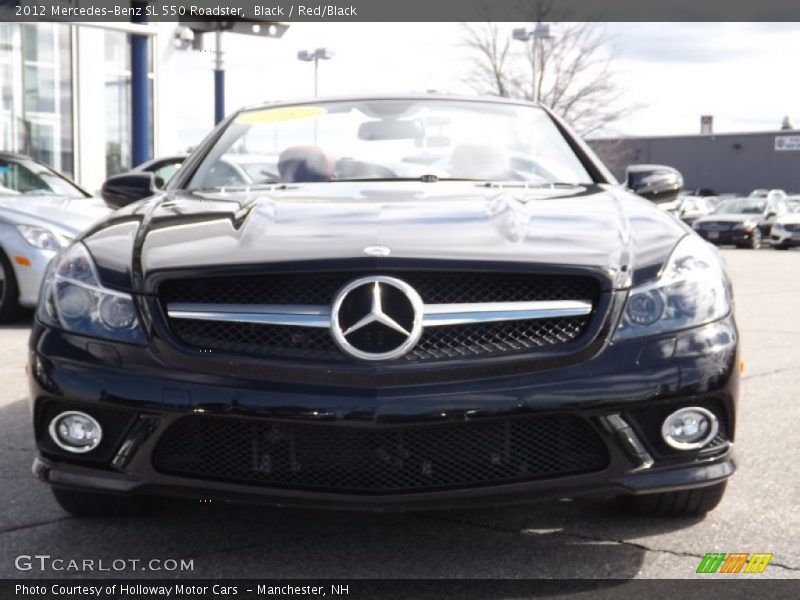 Black / Red/Black 2012 Mercedes-Benz SL 550 Roadster