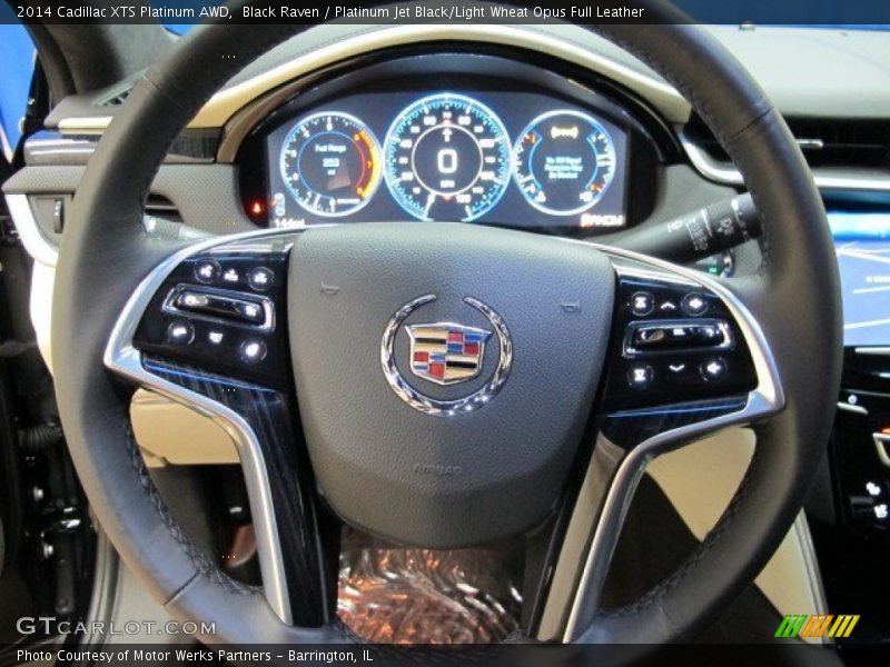 Black Raven / Platinum Jet Black/Light Wheat Opus Full Leather 2014 Cadillac XTS Platinum AWD