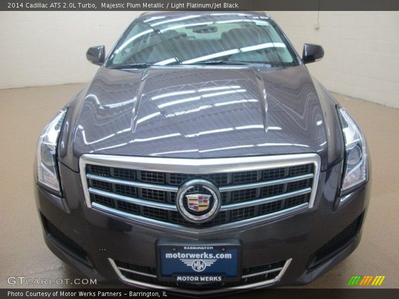 Majestic Plum Metallic / Light Platinum/Jet Black 2014 Cadillac ATS 2.0L Turbo