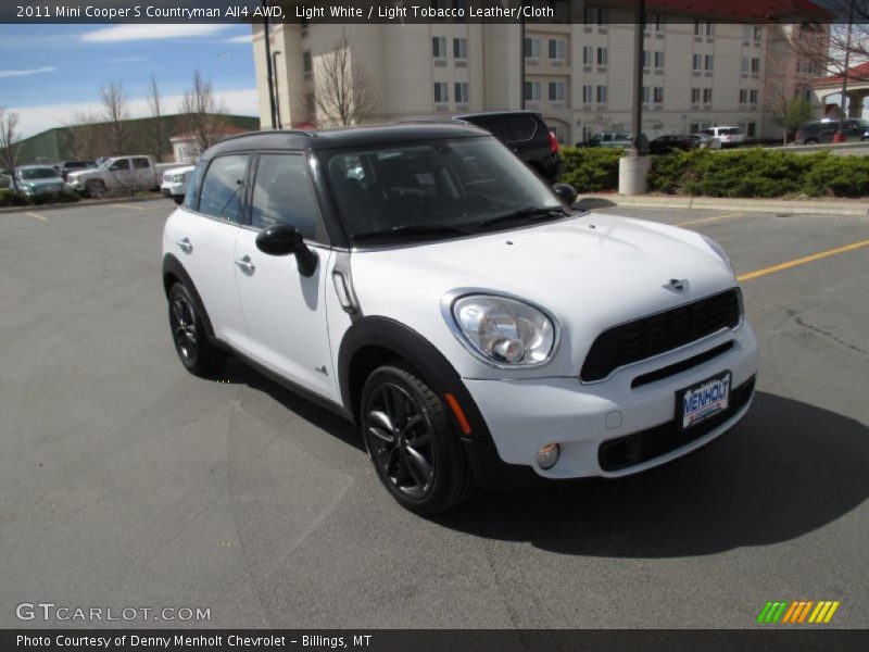 Light White / Light Tobacco Leather/Cloth 2011 Mini Cooper S Countryman All4 AWD