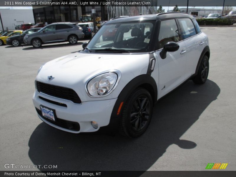 Light White / Light Tobacco Leather/Cloth 2011 Mini Cooper S Countryman All4 AWD