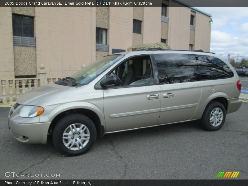 Linen Gold Metallic / Dark Khaki/Light Graystone 2005 Dodge Grand Caravan SE