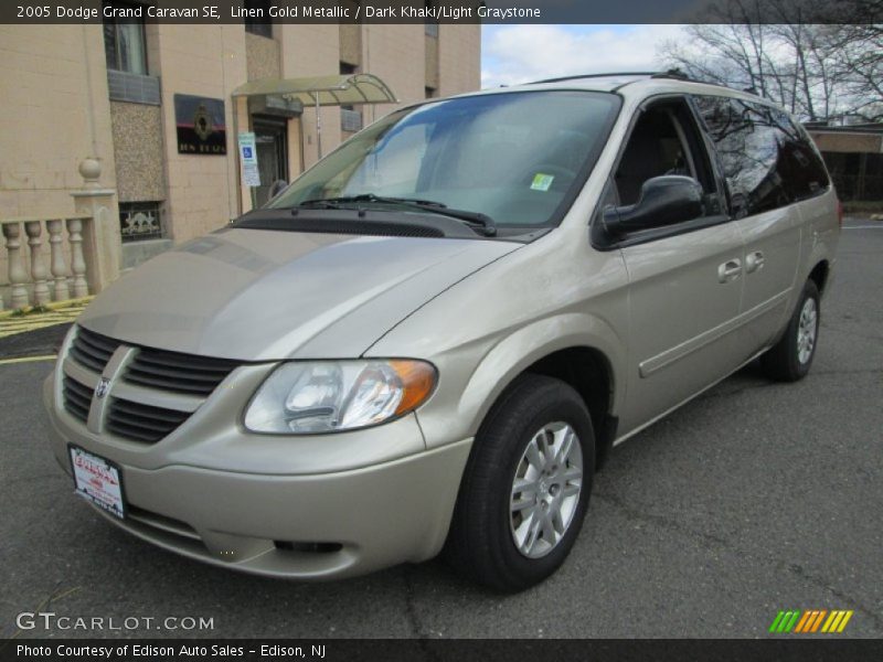 Linen Gold Metallic / Dark Khaki/Light Graystone 2005 Dodge Grand Caravan SE
