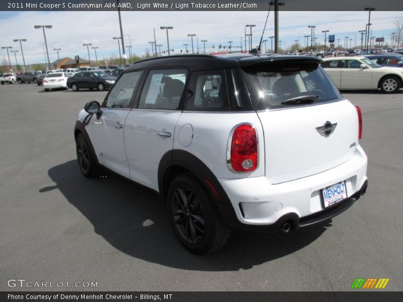 Light White / Light Tobacco Leather/Cloth 2011 Mini Cooper S Countryman All4 AWD