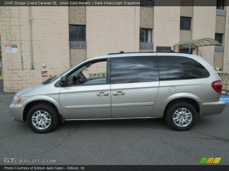 Linen Gold Metallic / Dark Khaki/Light Graystone 2005 Dodge Grand Caravan SE