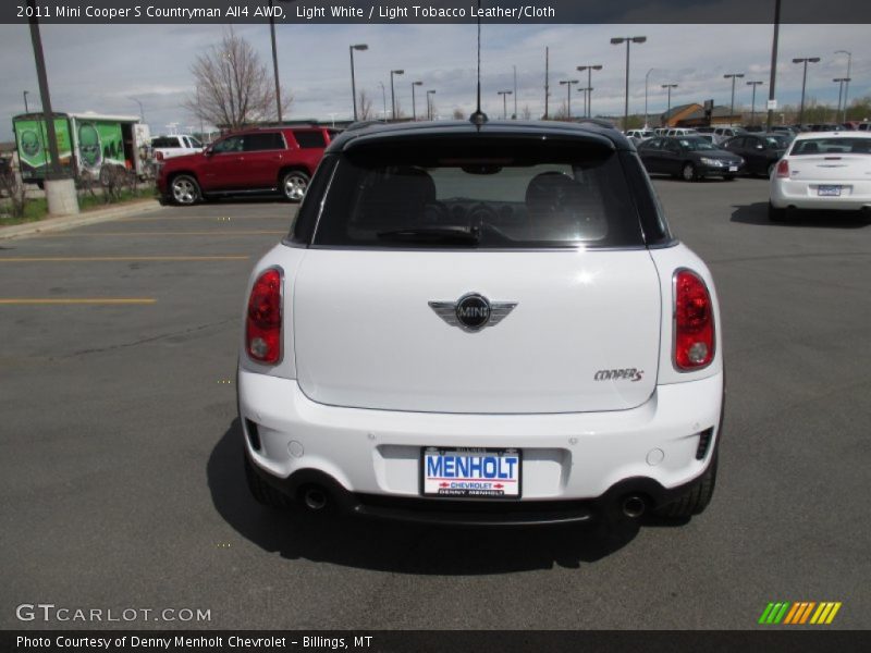 Light White / Light Tobacco Leather/Cloth 2011 Mini Cooper S Countryman All4 AWD