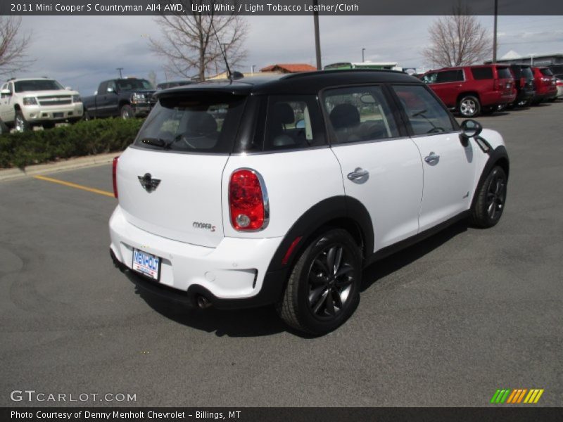 Light White / Light Tobacco Leather/Cloth 2011 Mini Cooper S Countryman All4 AWD