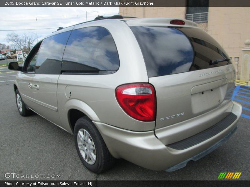 Linen Gold Metallic / Dark Khaki/Light Graystone 2005 Dodge Grand Caravan SE