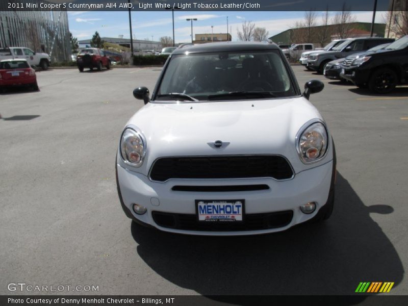 Light White / Light Tobacco Leather/Cloth 2011 Mini Cooper S Countryman All4 AWD
