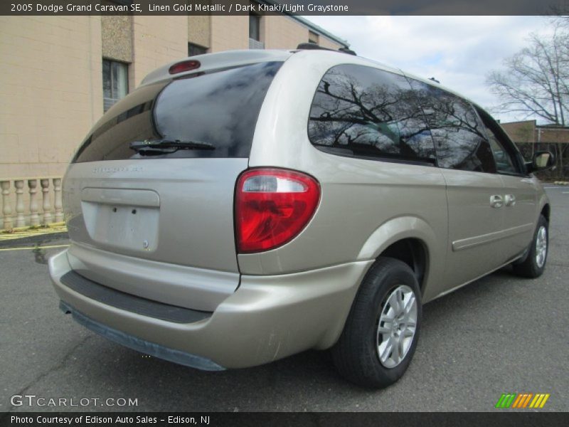 Linen Gold Metallic / Dark Khaki/Light Graystone 2005 Dodge Grand Caravan SE