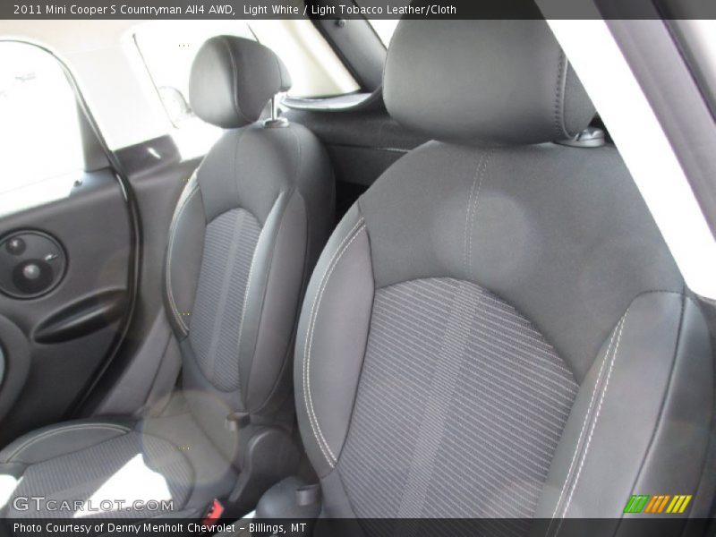 Light White / Light Tobacco Leather/Cloth 2011 Mini Cooper S Countryman All4 AWD