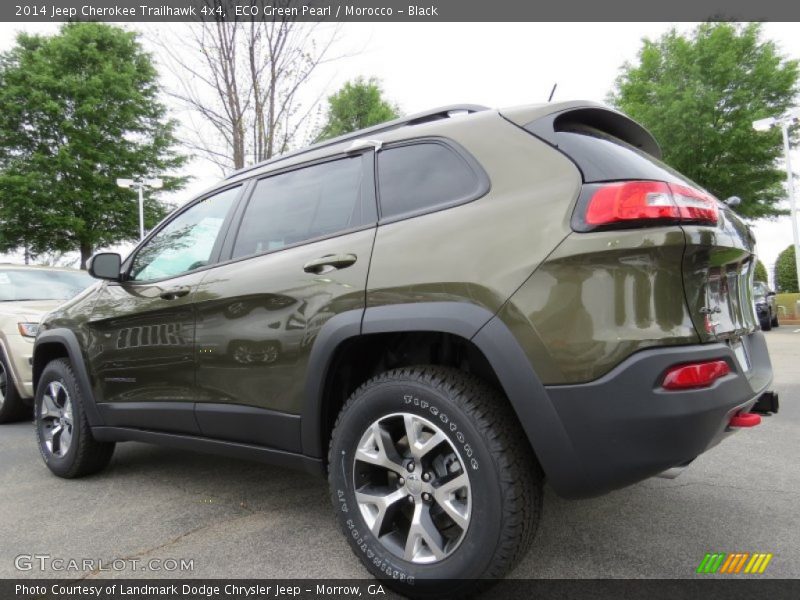 ECO Green Pearl / Morocco - Black 2014 Jeep Cherokee Trailhawk 4x4