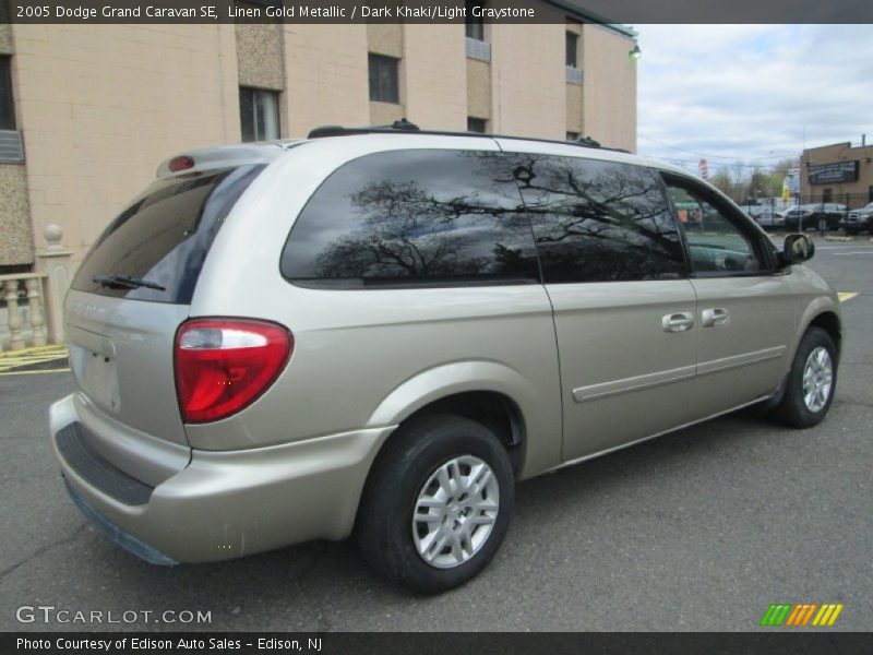 Linen Gold Metallic / Dark Khaki/Light Graystone 2005 Dodge Grand Caravan SE