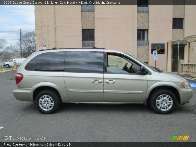 Linen Gold Metallic / Dark Khaki/Light Graystone 2005 Dodge Grand Caravan SE