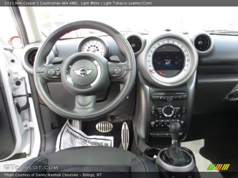 Light White / Light Tobacco Leather/Cloth 2011 Mini Cooper S Countryman All4 AWD