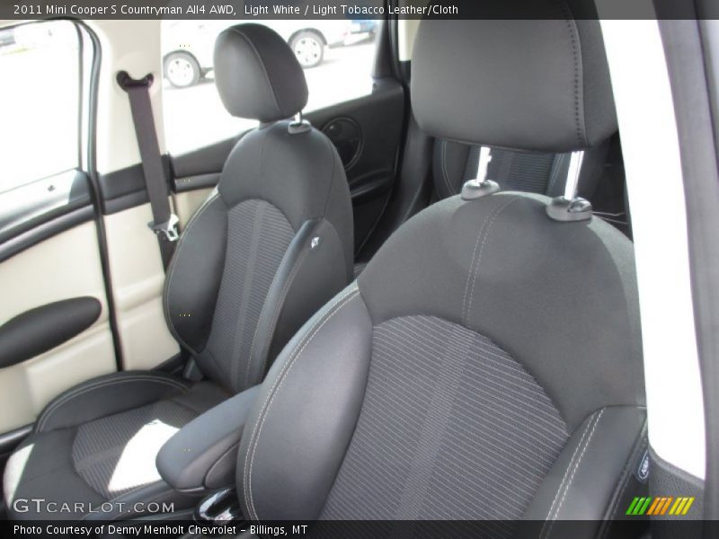 Light White / Light Tobacco Leather/Cloth 2011 Mini Cooper S Countryman All4 AWD
