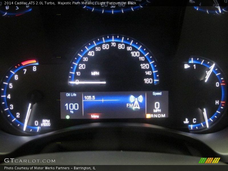 Majestic Plum Metallic / Light Platinum/Jet Black 2014 Cadillac ATS 2.0L Turbo