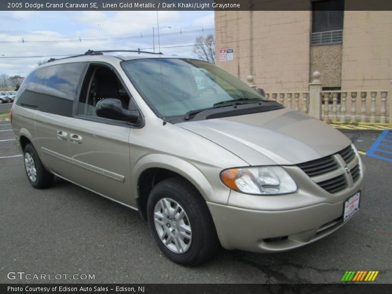 Linen Gold Metallic / Dark Khaki/Light Graystone 2005 Dodge Grand Caravan SE