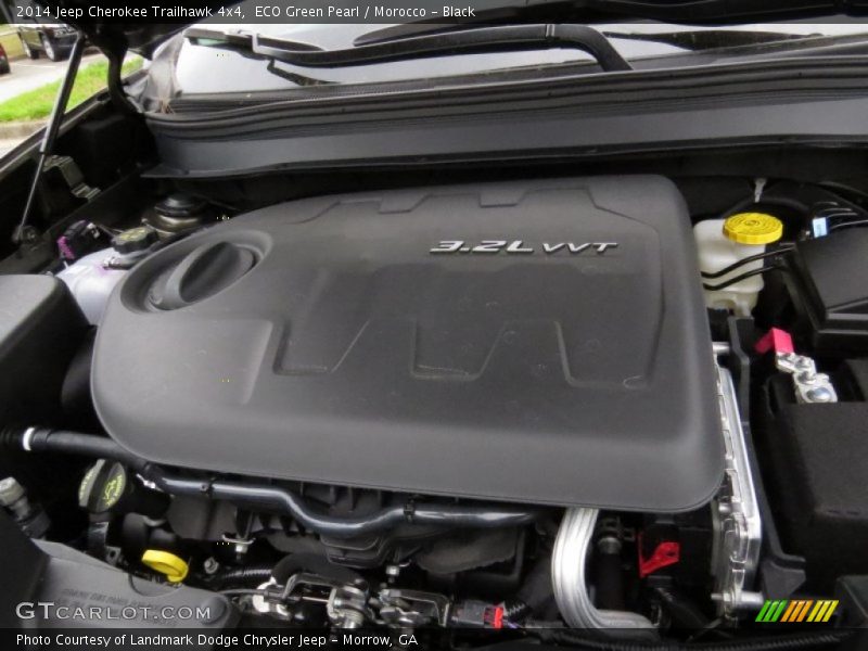 ECO Green Pearl / Morocco - Black 2014 Jeep Cherokee Trailhawk 4x4