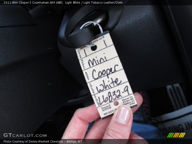 Light White / Light Tobacco Leather/Cloth 2011 Mini Cooper S Countryman All4 AWD