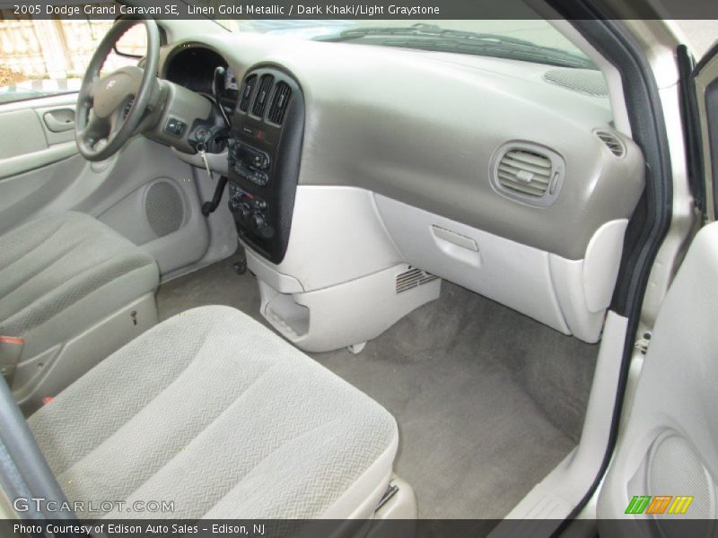 Linen Gold Metallic / Dark Khaki/Light Graystone 2005 Dodge Grand Caravan SE