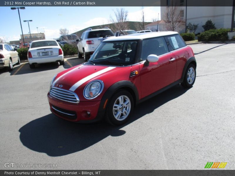 Chili Red / Carbon Black 2012 Mini Cooper Hardtop