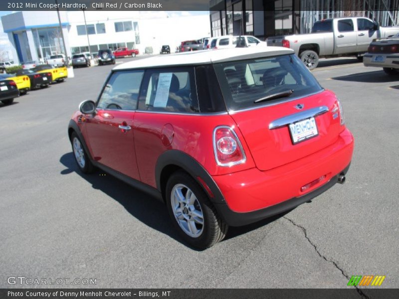 Chili Red / Carbon Black 2012 Mini Cooper Hardtop