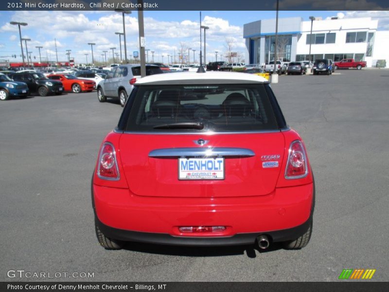 Chili Red / Carbon Black 2012 Mini Cooper Hardtop