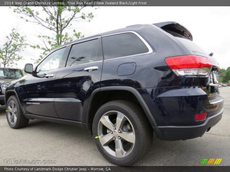 True Blue Pearl / New Zealand Black/Light Frost 2014 Jeep Grand Cherokee Limited