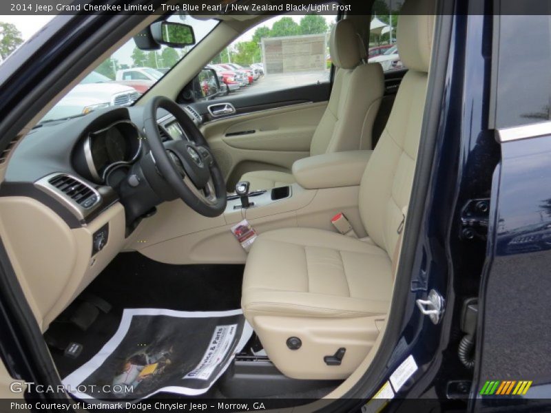 True Blue Pearl / New Zealand Black/Light Frost 2014 Jeep Grand Cherokee Limited