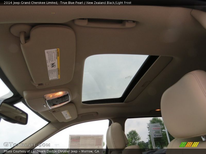True Blue Pearl / New Zealand Black/Light Frost 2014 Jeep Grand Cherokee Limited