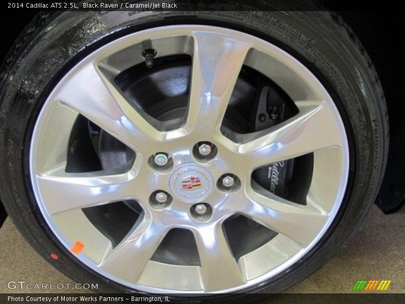 Black Raven / Caramel/Jet Black 2014 Cadillac ATS 2.5L