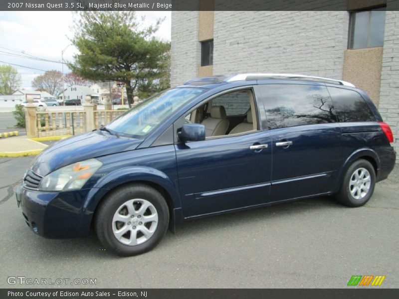 Majestic Blue Metallic / Beige 2007 Nissan Quest 3.5 SL