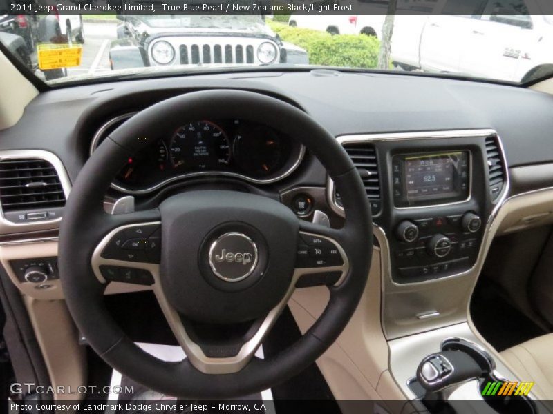 True Blue Pearl / New Zealand Black/Light Frost 2014 Jeep Grand Cherokee Limited