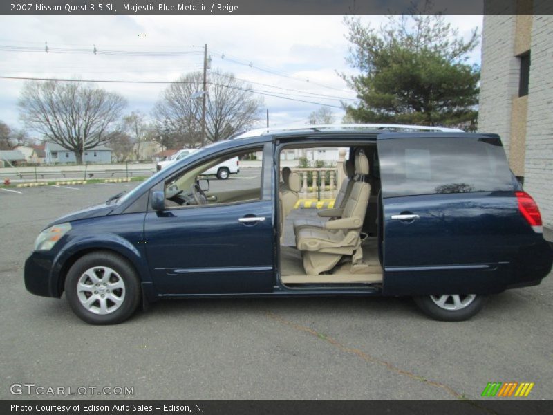 Majestic Blue Metallic / Beige 2007 Nissan Quest 3.5 SL