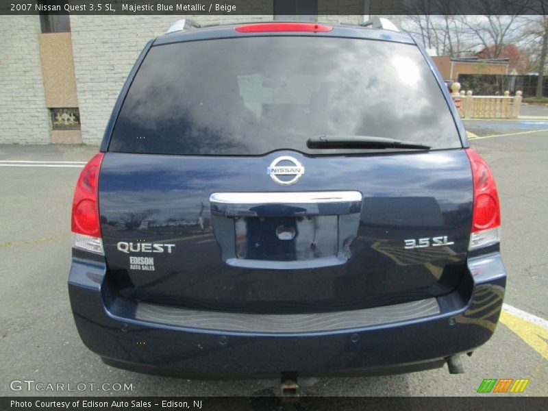 Majestic Blue Metallic / Beige 2007 Nissan Quest 3.5 SL
