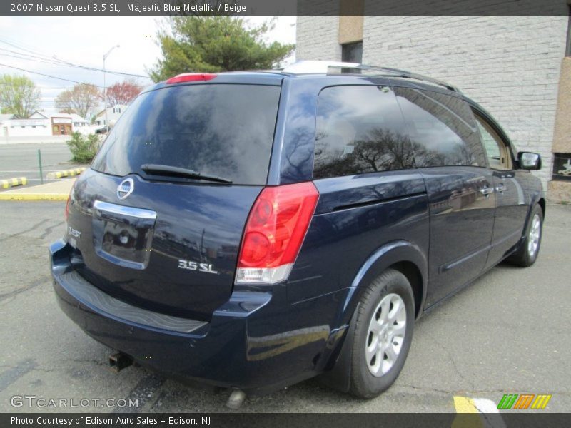 Majestic Blue Metallic / Beige 2007 Nissan Quest 3.5 SL