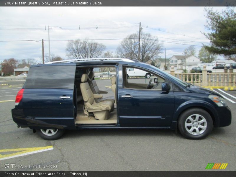 Majestic Blue Metallic / Beige 2007 Nissan Quest 3.5 SL